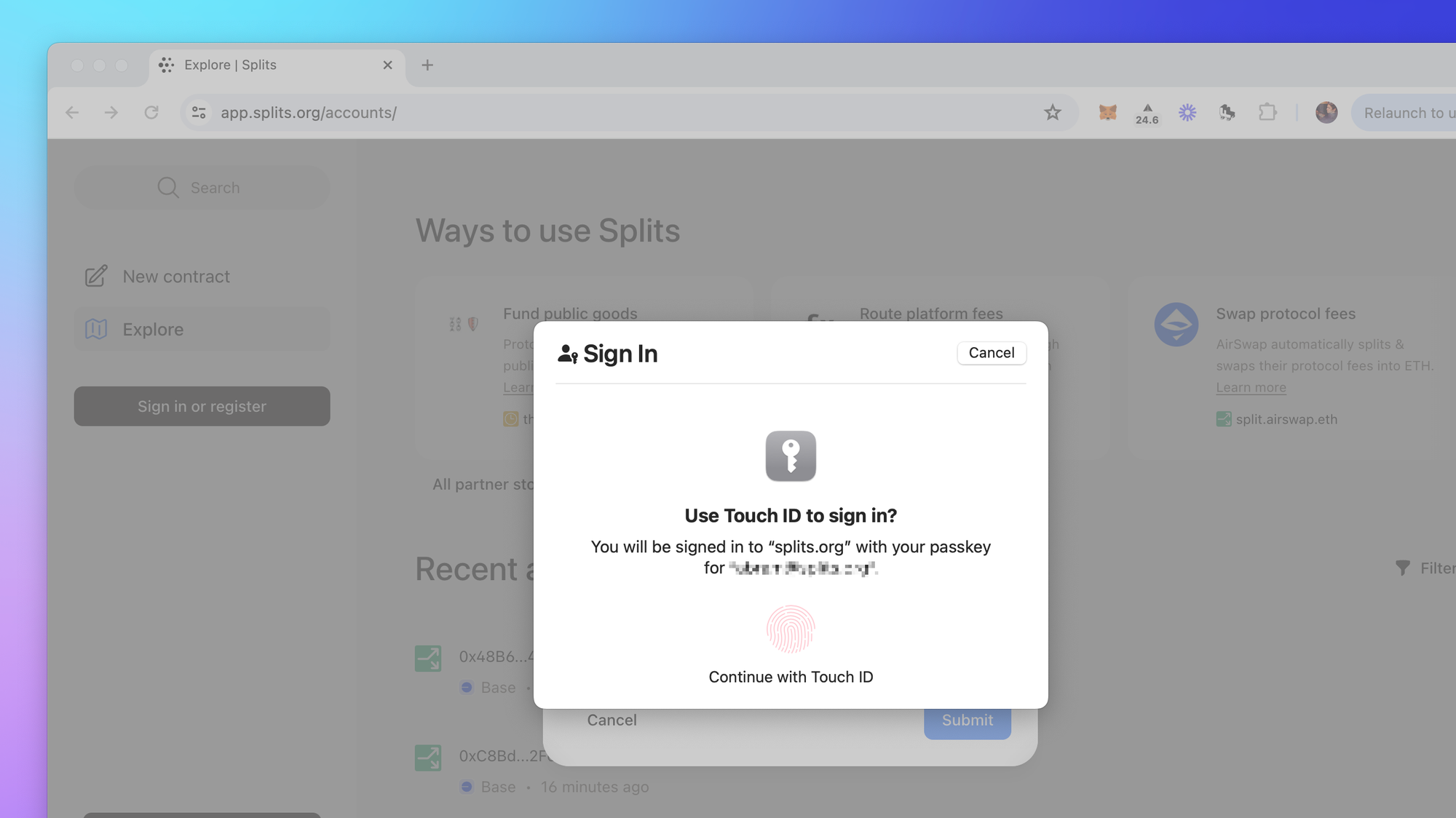 Feature image for https://splits.ghost.io/content/images/2024/06/passkey_signin.png